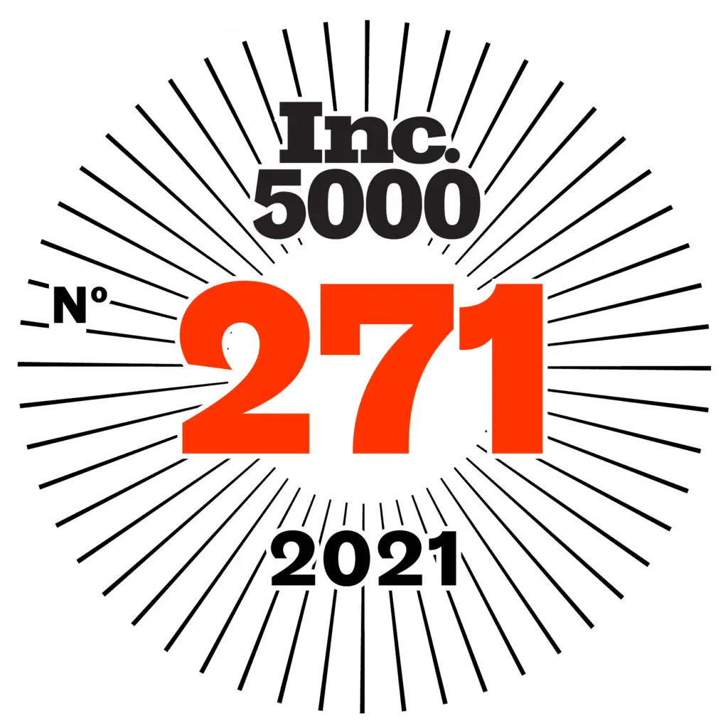 Inc 5000 award–Stratice was number 271 in 2021